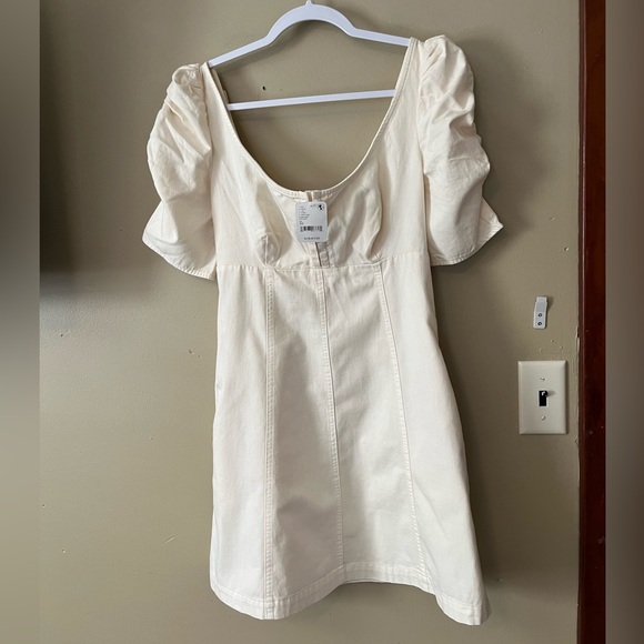 Free People Cheyenne Denim Mini Dress NWT - Picture 3 of 8